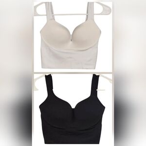 1 Black 1 White New Sports/Workout Bra Size Large